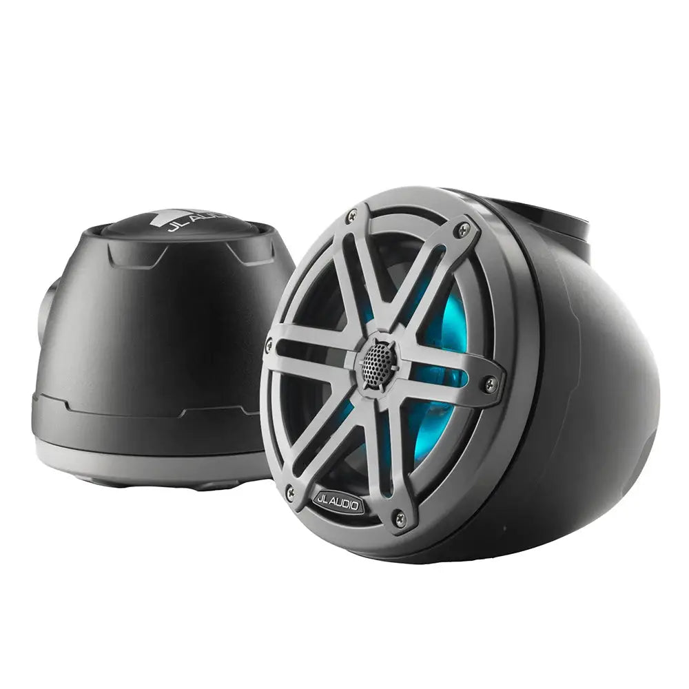 JL Audio M3 VeX Series 6.5’’ Enclosed Coaxial Speakers w/RGB LED Lighting Gray Metallic Sports Grilles