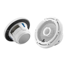 JL Audio M6 Series 6.5’’ Marine Coaxial Speakers w/Gloss White Classic Grille - M6-650X-C-3Gw [010-03497-00] - Speakers
