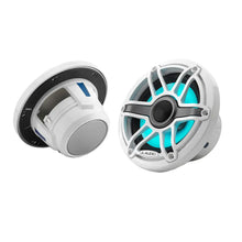 JL Audio M6 Series 6.5’’ Marine Coaxial Speakers w/Gloss White Sport Grille Transflective LED Lighting