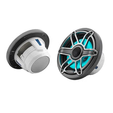 JL Audio M6 Series 6.5’’ Marine Coaxial Speakers w/Grey Metallic Sport Grille Transflective LED Lighting