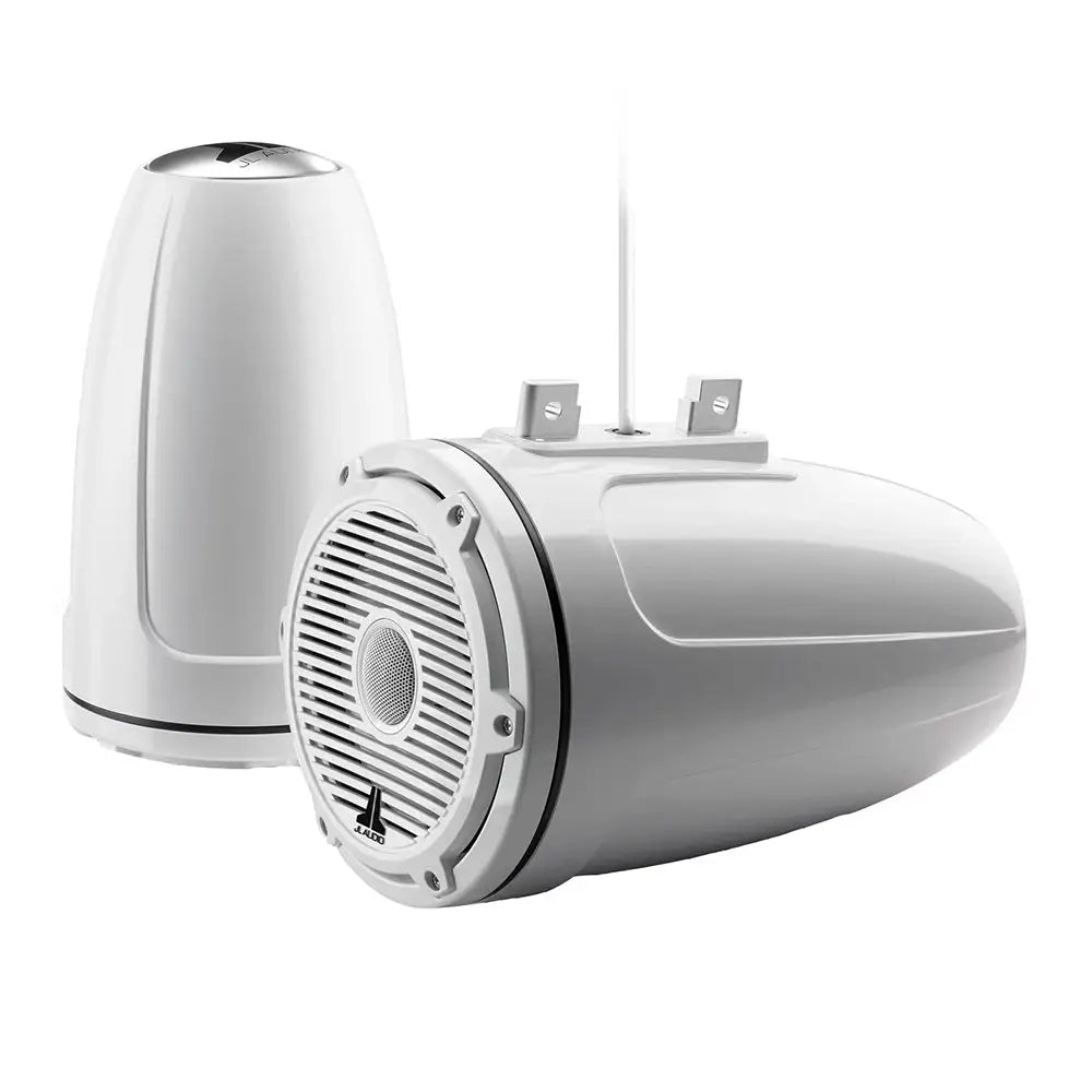 JL Audio M6 Series 7.7’’ Enclosed Tower Coaxial System w/Gloss White Classic Grille - M6-770ETXv3-Gw-C-3Gw