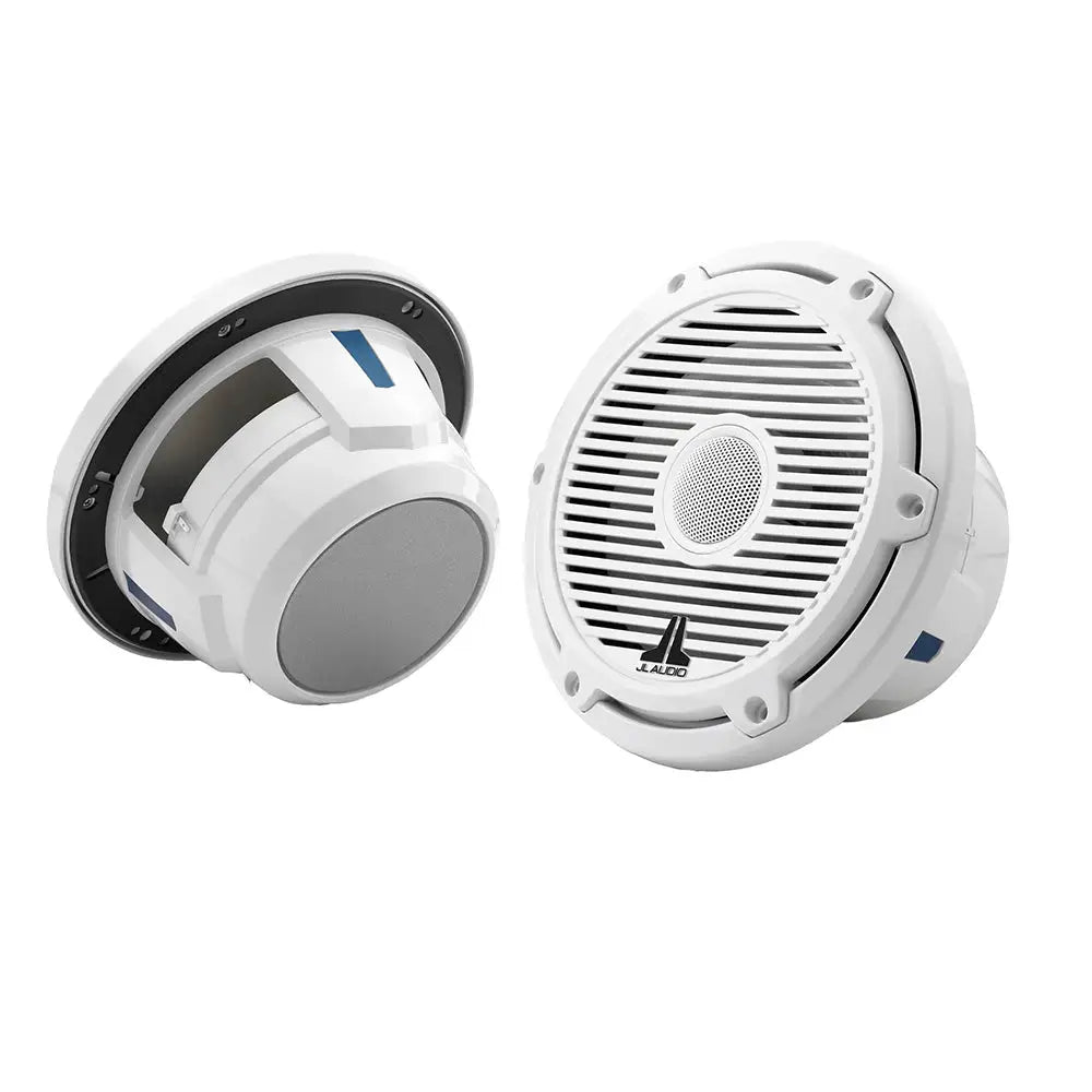 JL Audio M6 Series 7.7’’ Marine Coaxial Speakers w/Gloss White Classic Grille - M6-770X-C-3GW [010-03498-00] - Speakers