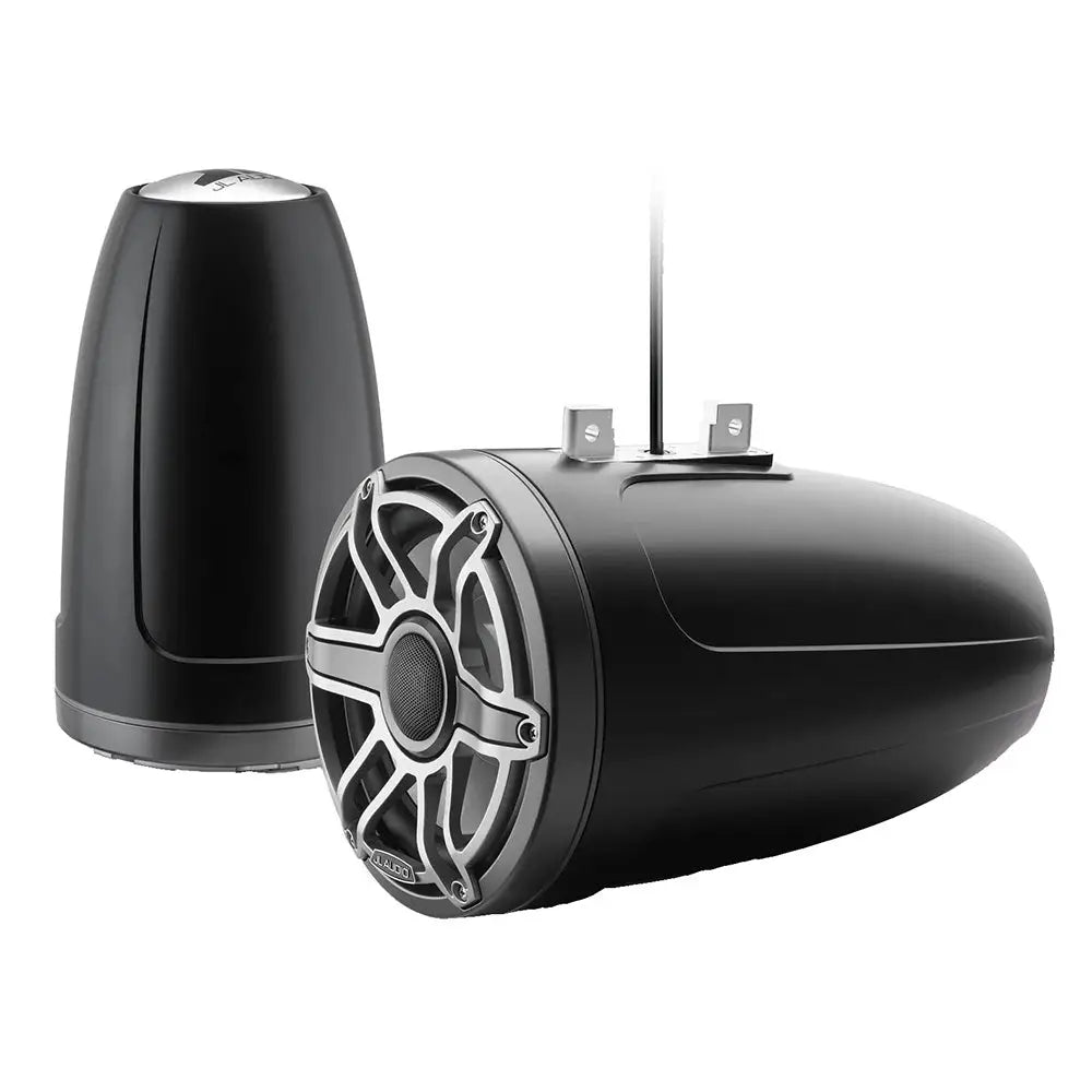 JL Audio M6 Series 8.8’’ Enclosed Tower Coaxial System w/Titanium Sport Grille - M6-880ETXv3-Sb-S-GmTi [010-03284-00]