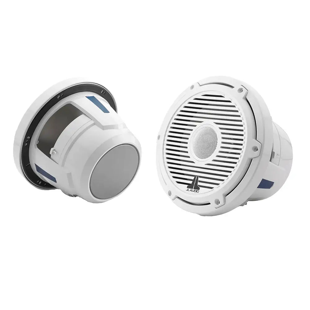 JL Audio M6 Series 8.8’’ Marine Coaxial Speakers w/Gloss White Classic Grille - M6-880X-C-3Gw [010-03499-00] - Speakers