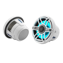 JL Audio M6 Series 8.8’’ Marine Coaxial Speakers w/Gloss White Sport Grille Transflective LED Lighting