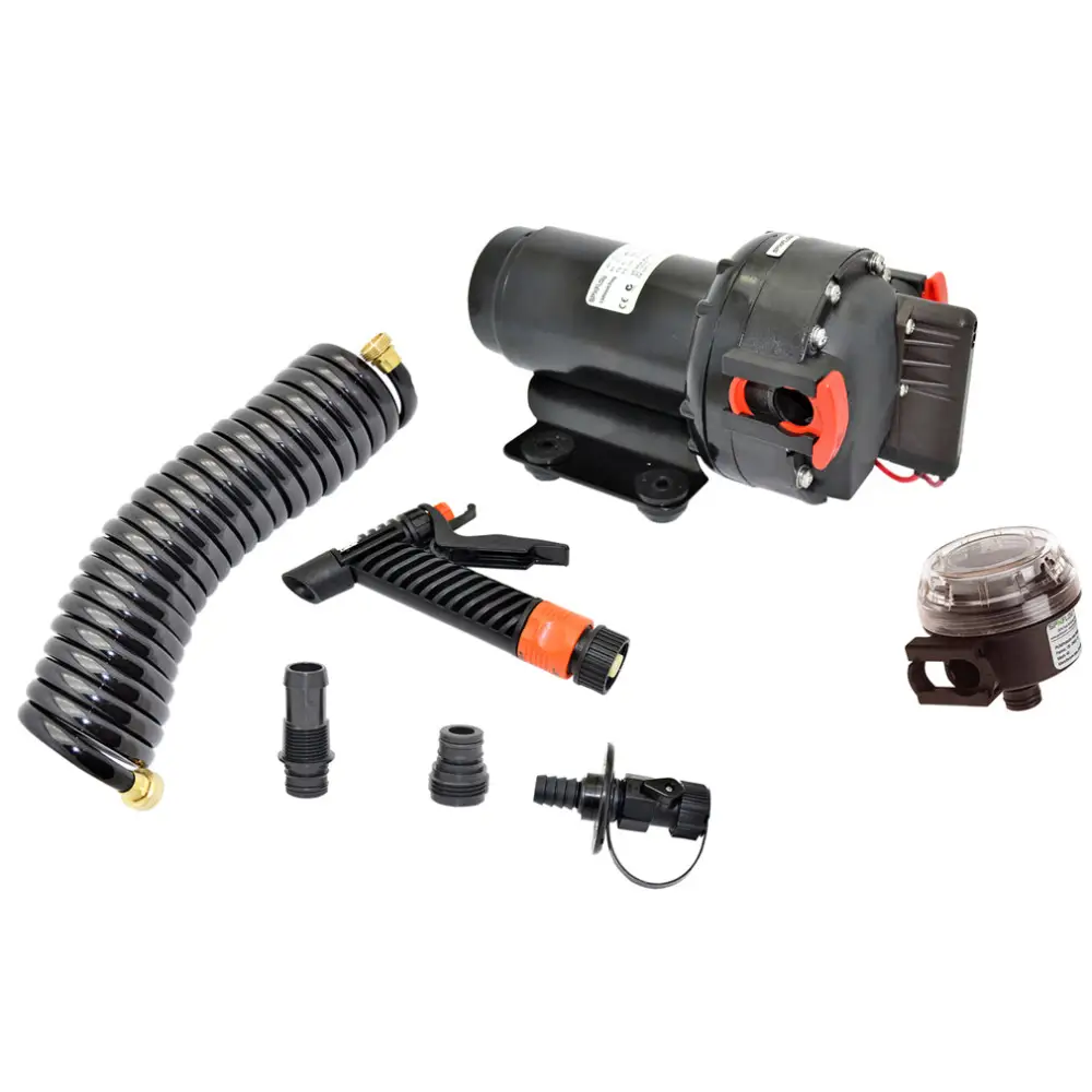 Johnson Pump Aqua Jet 5.2 GPH Washdown Pump Kit w/Hose - 12V [64534] - Washdown / Pressure Pumps