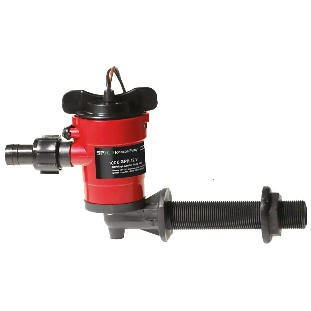 Johnson Pump Cartridge Aerator 1000 GPH 90 Degree Intake - 12V [38103] - Livewell Pumps