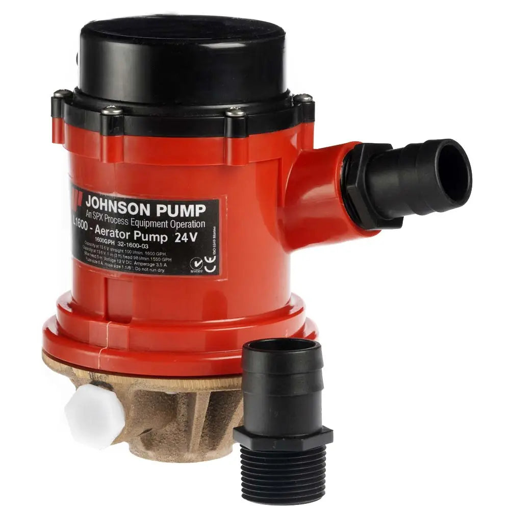 Johnson Pump Pro Series 1600GPH Tournament Livewell/Baitwell Pump - 24V [16004B-24] - Livewell Pumps
