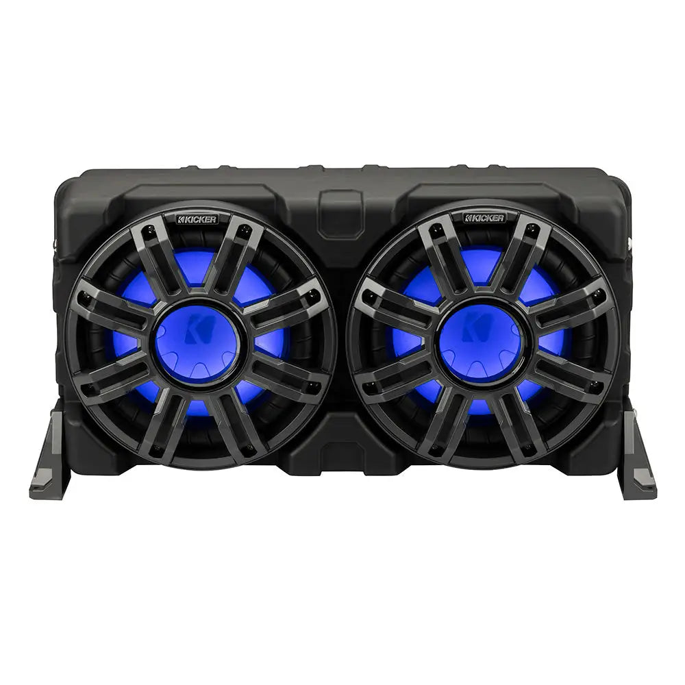 KICKER 10’’ Loaded Premium Marine Enclosure w/Passive Radiator - 4-Ohm [51MWLE104] - Subwoofers