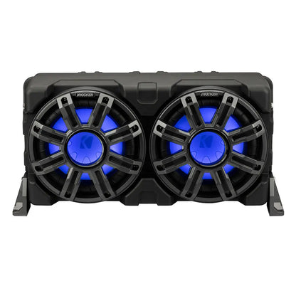 KICKER 10’’ Loaded Premium Marine Enclosure w/Passive Radiator - 4-Ohm [51MWLE104] - Subwoofers