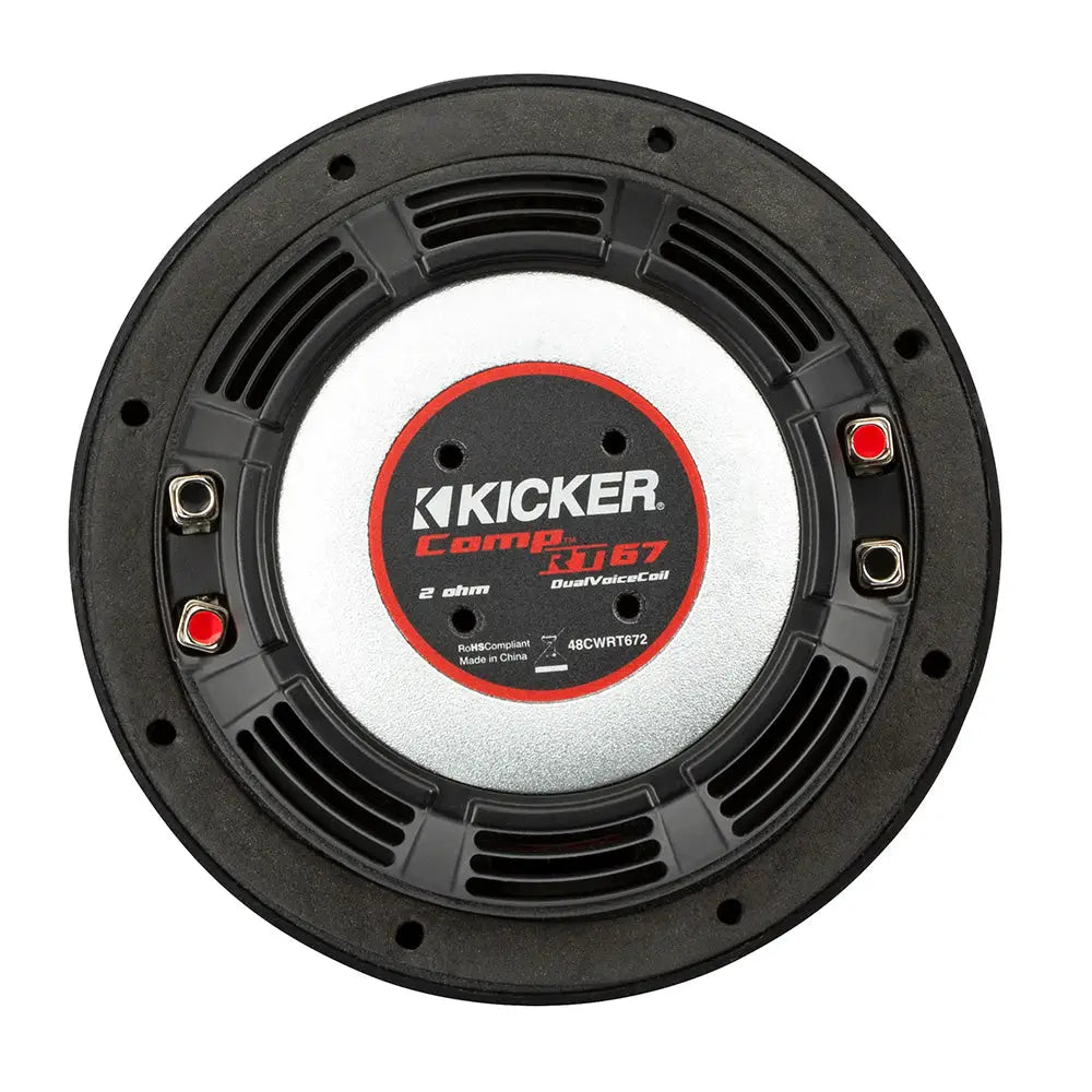 KICKER CompRT 6.75’’ Ultra Thin Subwoofer - 2-Ohm [48CWRT672] - Subwoofers