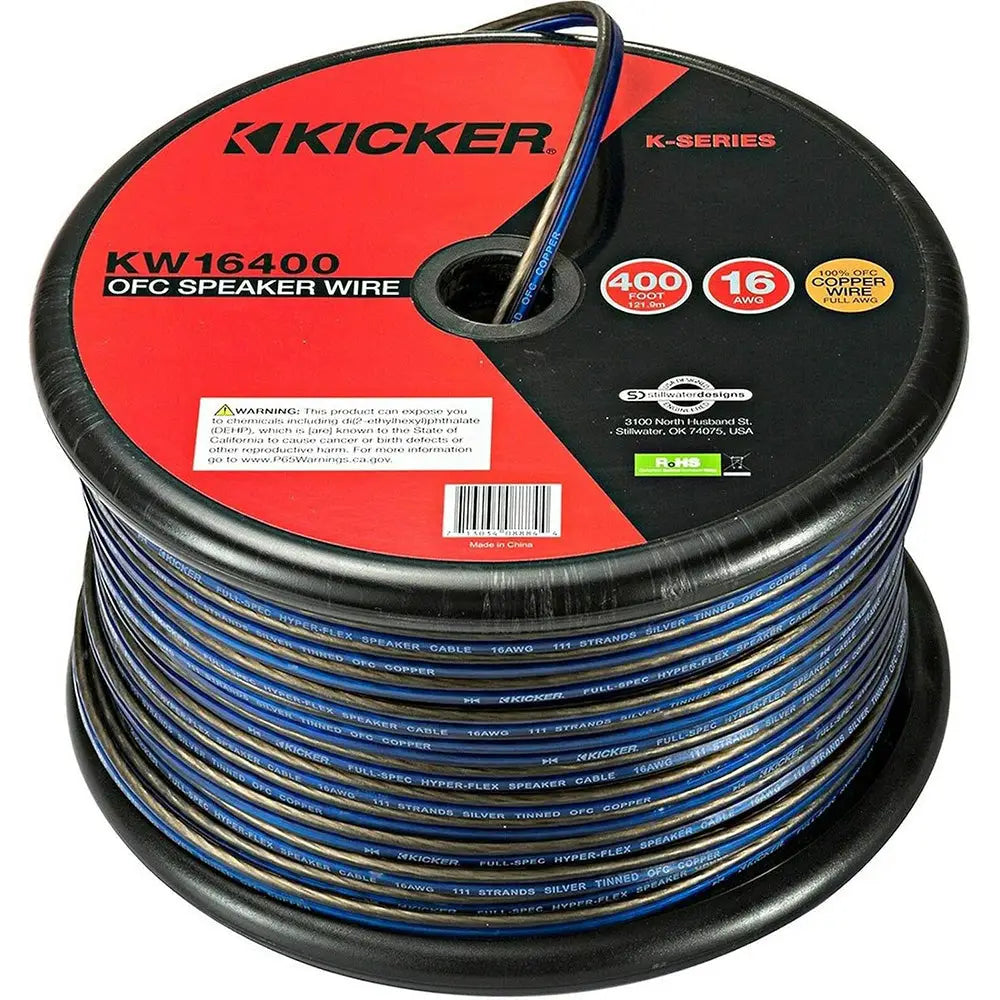KICKER K-Series 400’ 16AWG Speaker Wire [46KW16400] - Wire