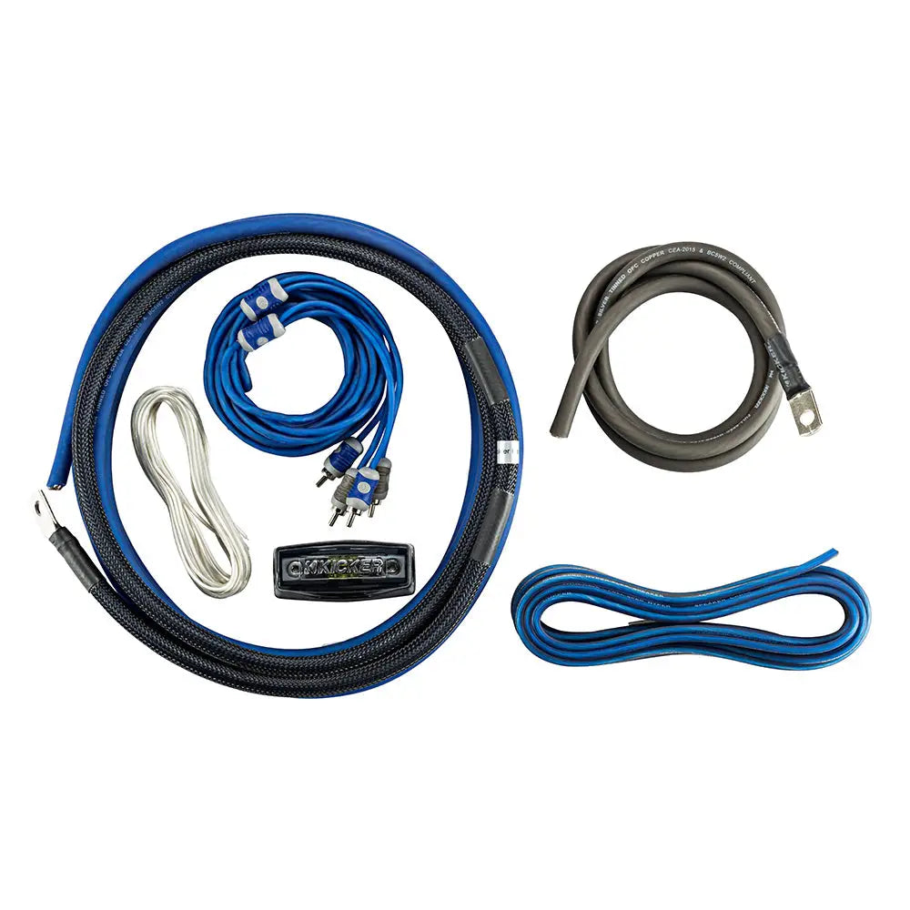 KICKER K-Series 4AWG Amp Kit w/2-Channel Interconnects [46CK4] - Accessories