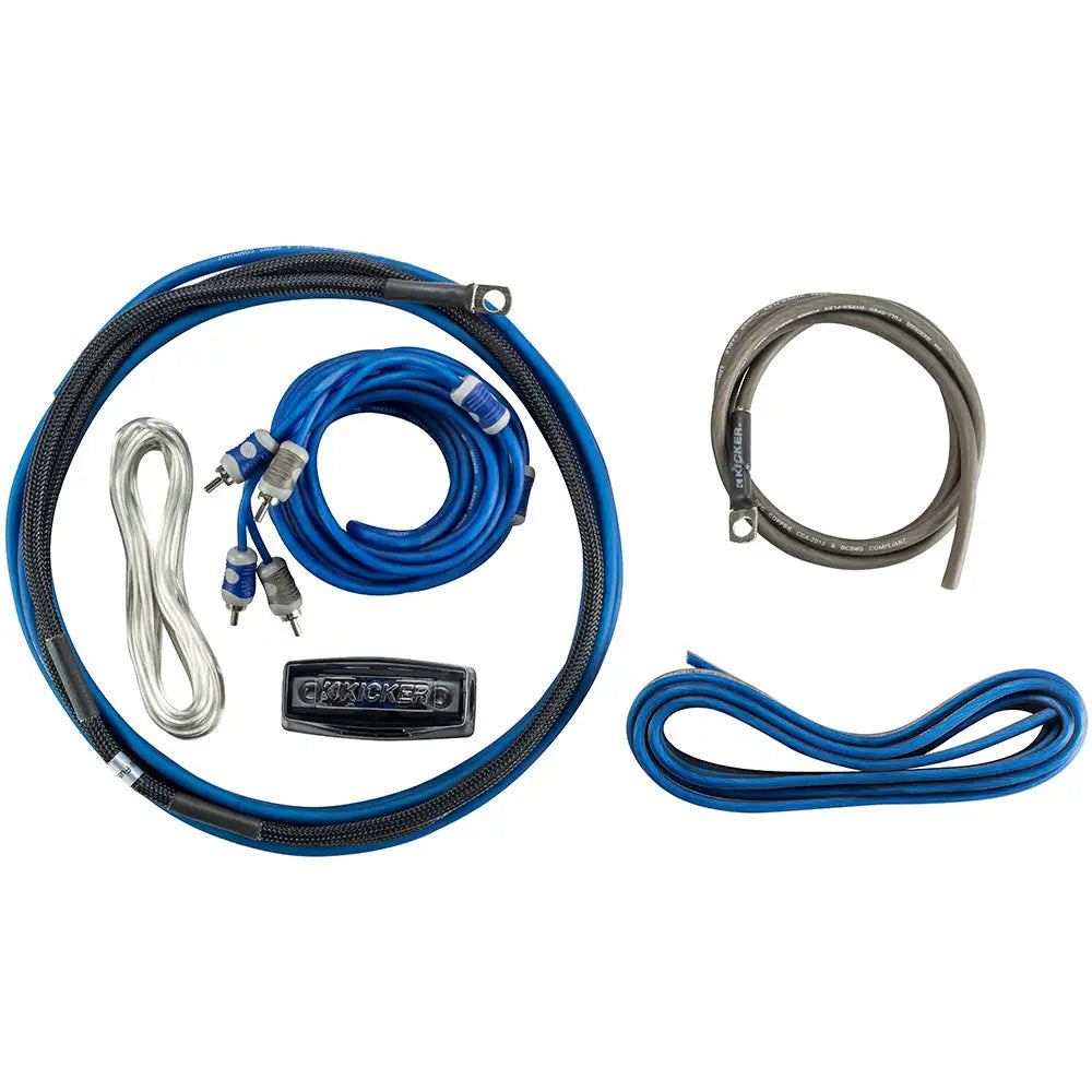 KICKER K-Series 8AWG Amp Kit w/2-Channel Interconnects [46CK8] - Accessories