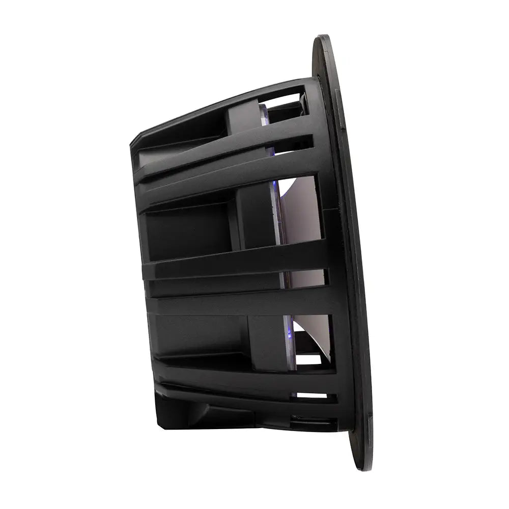 KICKER KM614FL 6.5’’ Low Profile Coaxial Marine Speakers w/RGB Lighting - 4-Ohm White [51KM614FL] - Speakers