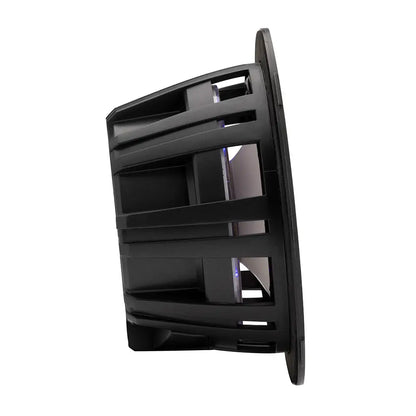 KICKER KM614FL 6.5’’ Low Profile Coaxial Marine Speakers w/RGB Lighting - 4-Ohm White [51KM614FL] - Speakers