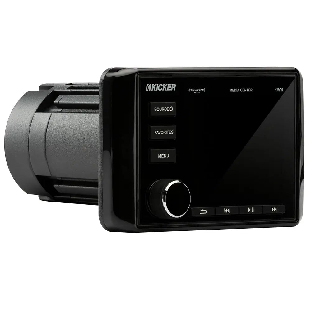 KICKER KMC5 Weather-Resistant Gauge-Style Media Center w/Bluetooth [46KMC5] - Stereos