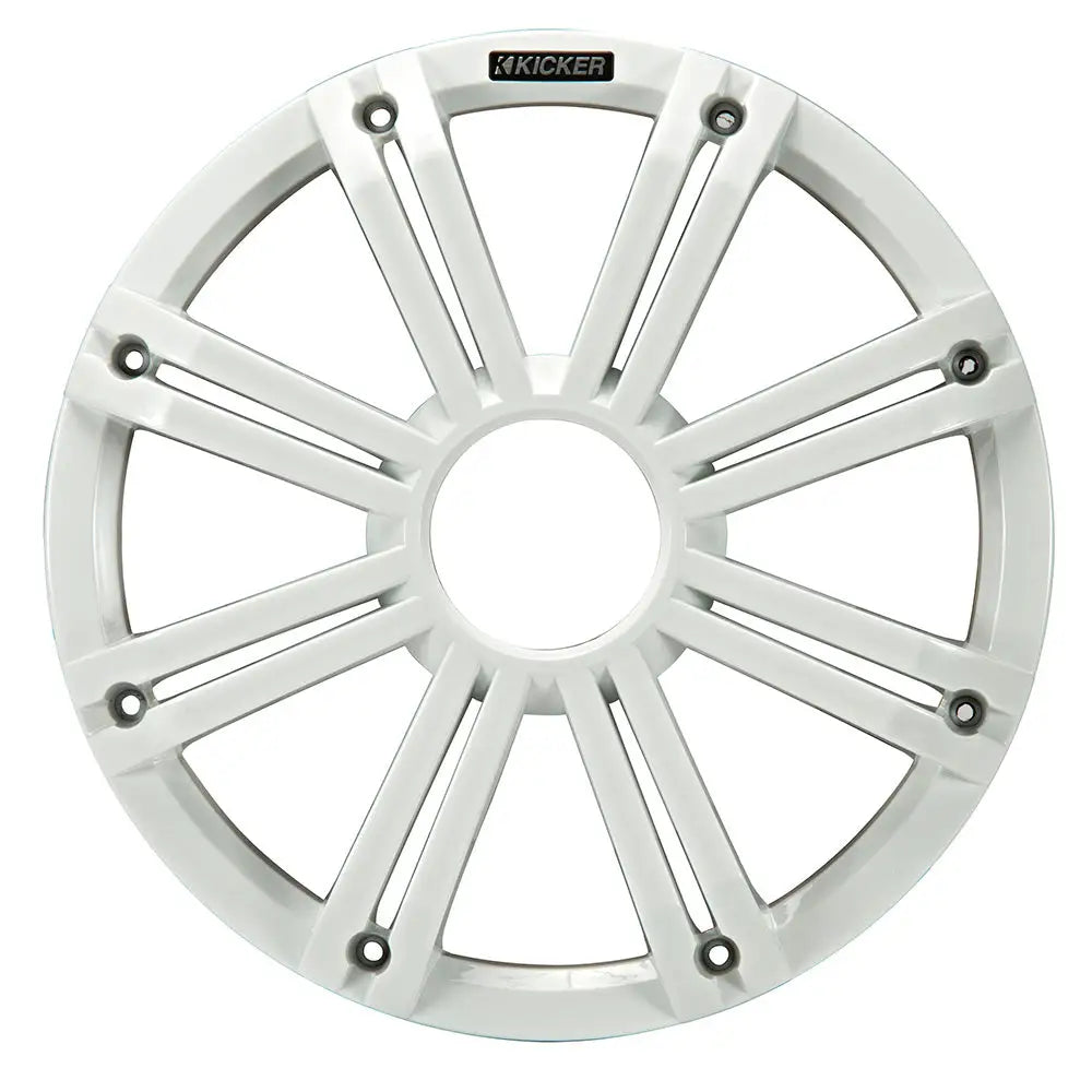 KICKER KMG12 12’’ Grille f/KM12 KMF12 Subwoofers - White LED Lighting [45KMG12W] - Accessories