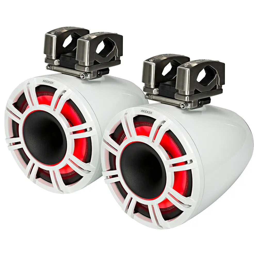 KICKER KMTC11 11’’ Horn Loaded Tower System - 4-Ohm White [44KMTC114W] - Speakers - Tower/Soundbars