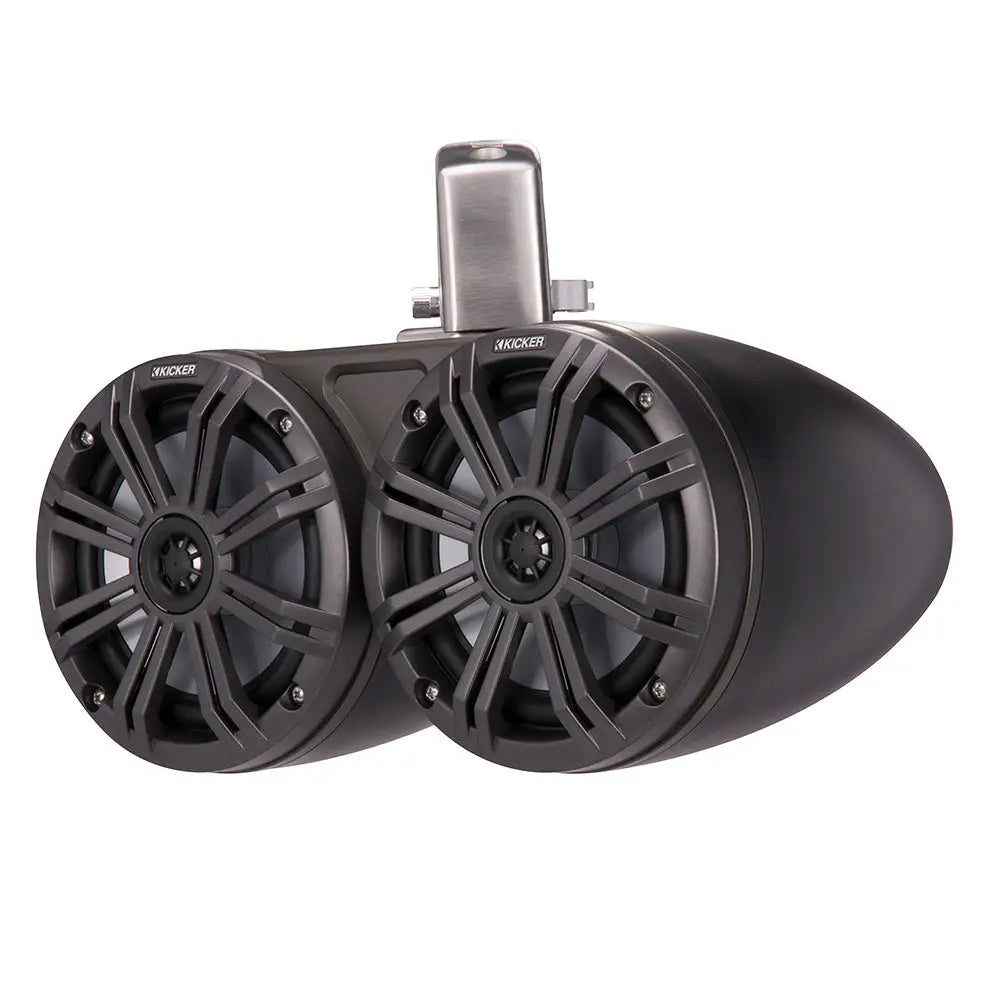 KICKER KMTC65 6.5’’ LED Coaxial Dual Tower System - Black w/Charcoal Grille [45KMTDC65] - Speakers - Tower/Soundbars
