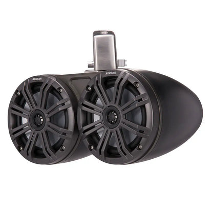 KICKER KMTC65 6.5’’ LED Coaxial Dual Tower System - Black w/Charcoal Grille [45KMTDC65] - Speakers - Tower/Soundbars