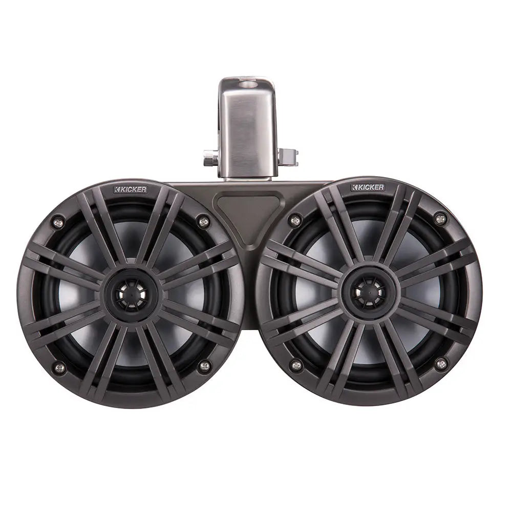 KICKER KMTC65 6.5’’ LED Coaxial Dual Tower System - Black w/Charcoal Grille [45KMTDC65] - Speakers - Tower/Soundbars