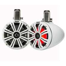 KICKER KMTC8 8’’ LED Coaxial Tower System - White w/White Grille [45KMTC8W] - Speakers - Tower/Soundbars