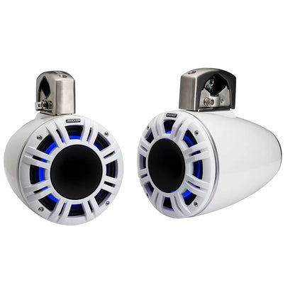 KICKER KMTCXL8 8’’ LED Horn Loaded Compression Driver Tower System - White [51KMTCXL8W] - Speakers - Tower/Soundbars