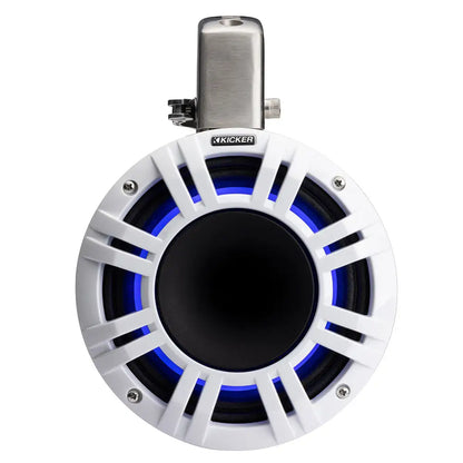 KICKER KMTCXL8 8’’ LED Horn Loaded Compression Driver Tower System - White [51KMTCXL8W] - Speakers - Tower/Soundbars