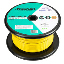 KICKER KMWPY8200 200’ 8AWG Power Wire - Yellow [47KMWPY8200] - Wire