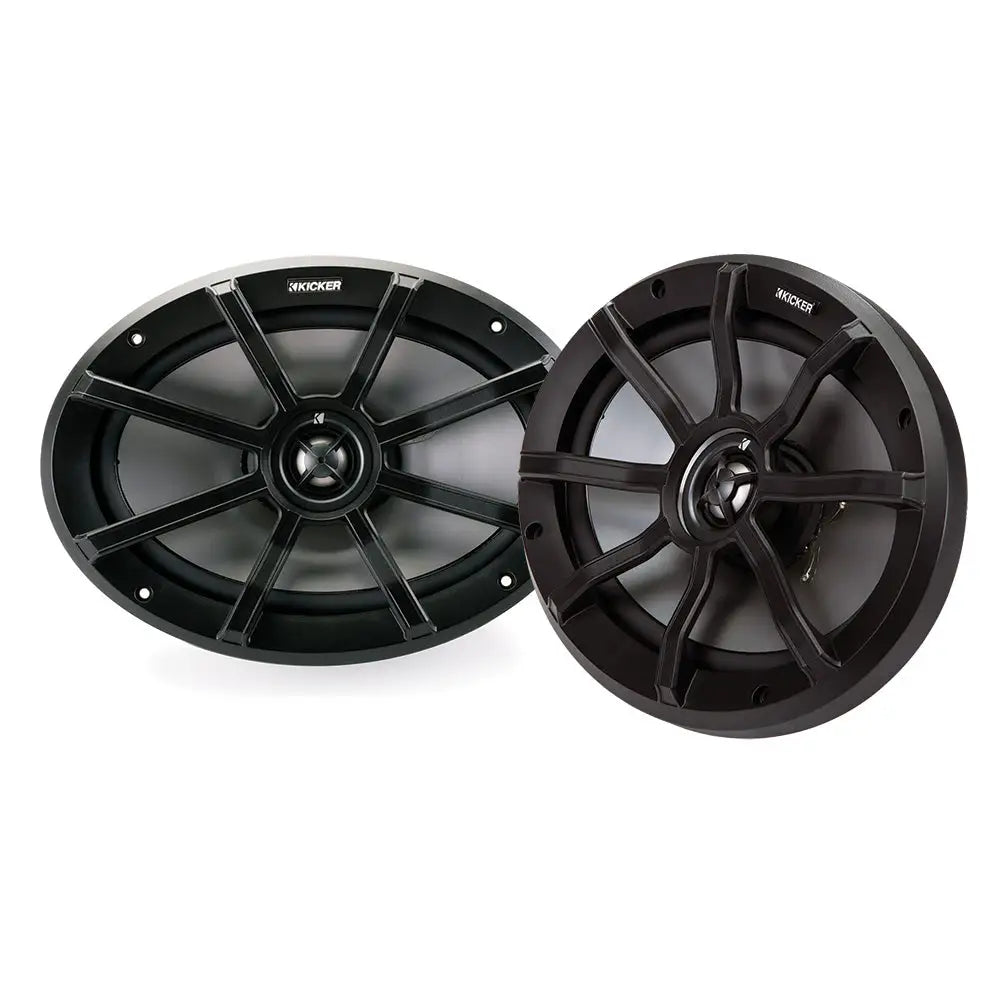 KICKER PS69 6x9’’ Powersports Weather-Proof Coaxial Speakers - 4-Ohm Black [40PS694] - Speakers