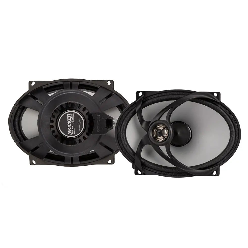 KICKER PSC572 5x7’’ Harley Davidson Replacement Coaxial Speakers - 2-Ohm Black [48PSC572] - Speakers