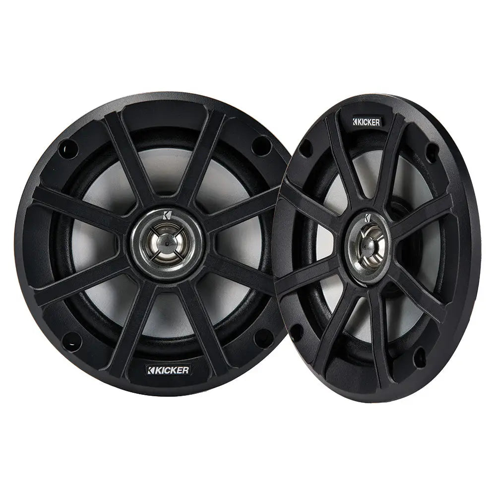 KICKER PSC65 6.5’’ Powersports Weather-Proof Coaxial Speakers - 4-Ohm Black [51PSC654] - Speakers