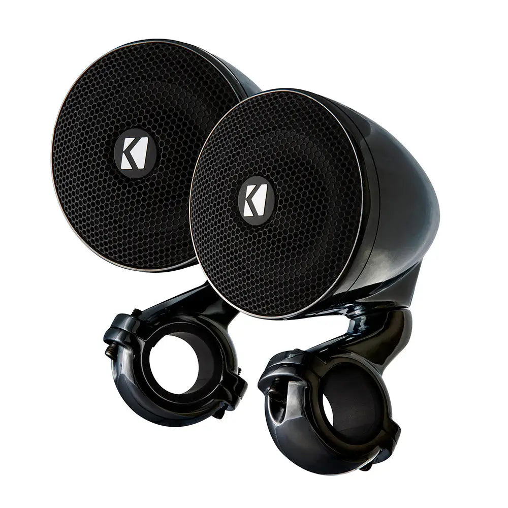 KICKER PSM 3’’ Weather-Proof Mini Enclosed Speaker Pair - 2-Ohm Black [47PSMB32] - Speakers