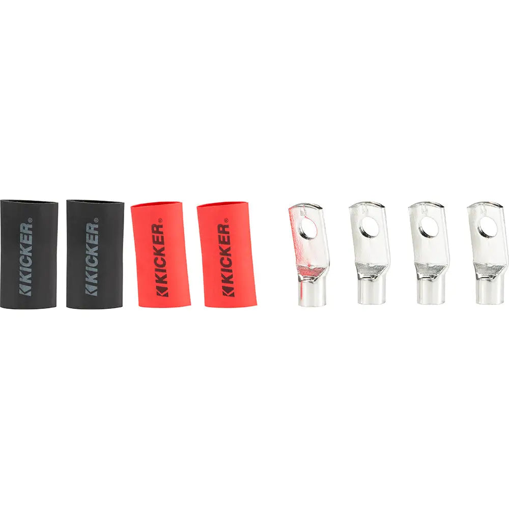 KICKER RT4 Nickel Plated 4AWG 5/16’’ Ring Terminal - 4-Pack [47RT4] - Terminals