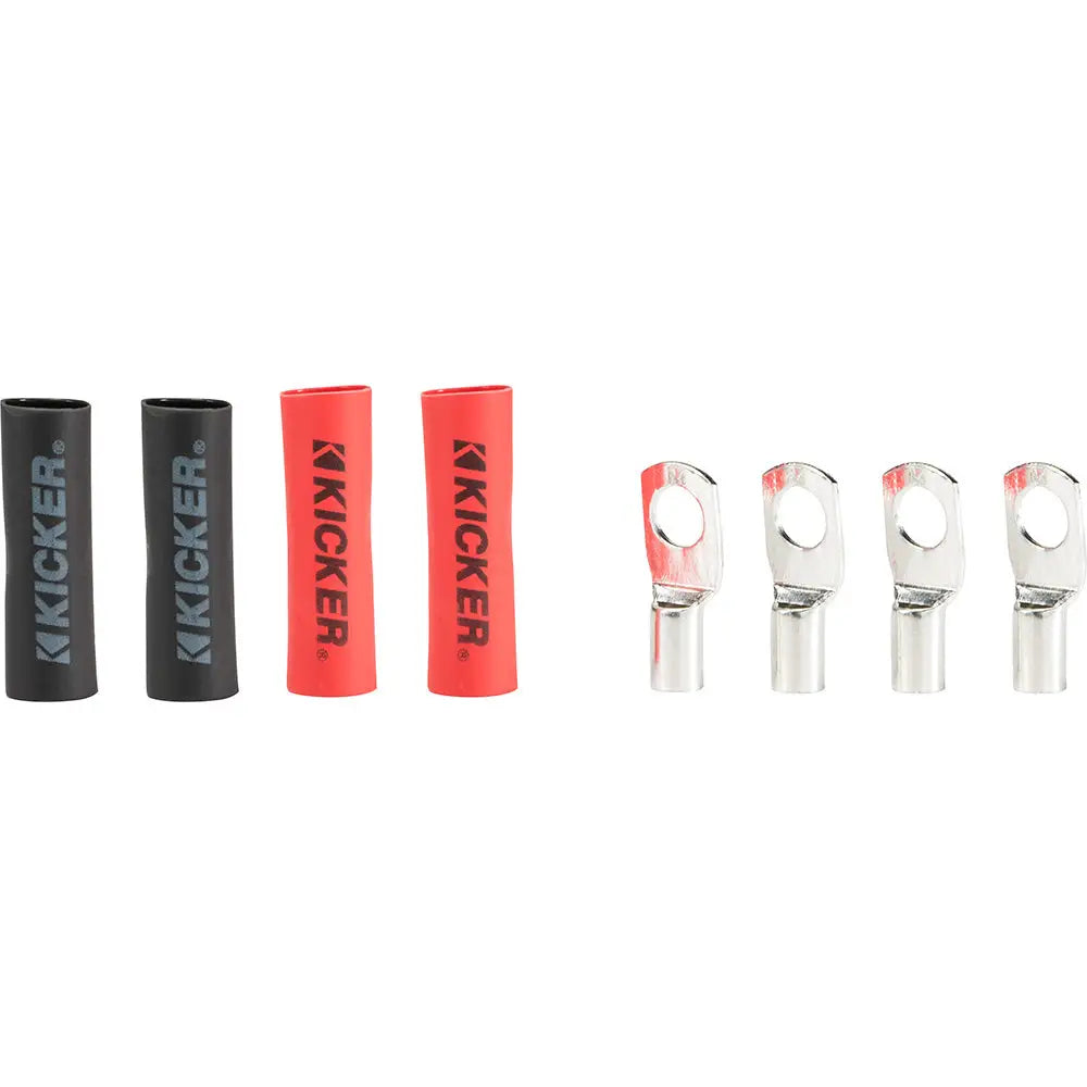 KICKER RT8 Nickel Plated 8AWG 5/16’’ Ring Terminal - 4-Pack [47RT8] - Terminals