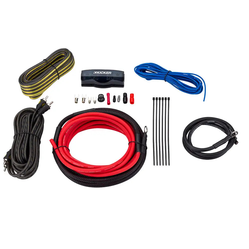 KICKER VK8 8 AWG Amp Kit w/2-Channel Interconnects [47VK8] - Accessories