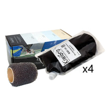 KiwiGrip 4 - 1 Liter Pouches - Black with 4’’ Roller [KG-4BK-PR] - Non-Skid Paint