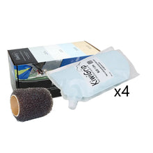 KiwiGrip 4 - 1 Liter Pouches - Blue w/4’’ Roller [KG-4BL-PR] - Non-Skid Paint