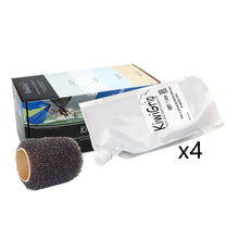 KiwiGrip 4 - 1 Liter Pouches - Grey w/4’’ Roller [KG-4GP-R] - Non-Skid Paint