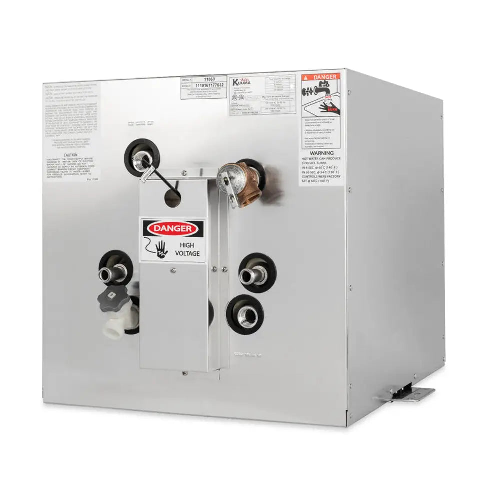 Kuuma 11 Gallon WH 240V (L1 L2 Wiring) Front Heat Exchange Side Mount [11860] Hot Water Heaters