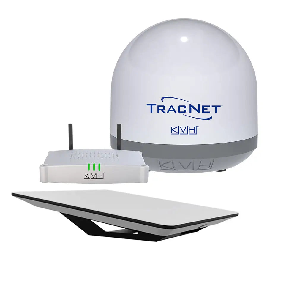 KVH HP Starlink Flat Panel Terminal Kit w/o Router Ethernet Adapter w/TracNet Coastal Pro 5G/WiFi Compact Terminal