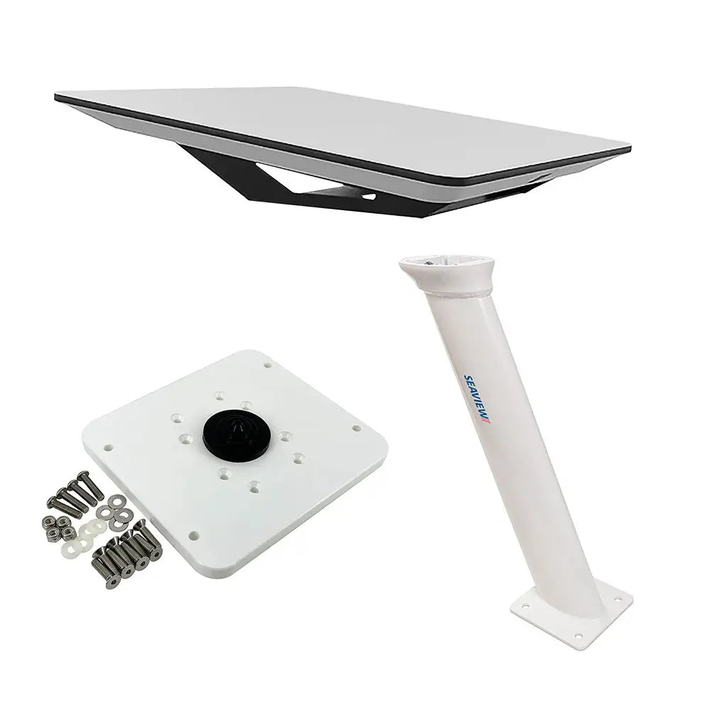 KVH Starlink Flat Panel Kit w/24’’ Seaview Pedestal Mount ADASTLKA Starlink Top Plate [72-1048-SV24] - Satellite