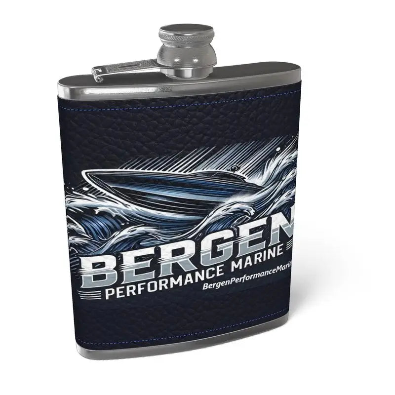 Leather Flask - Leather Wrapped Hip Flask