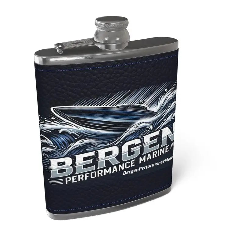 Leather Flask - Leather Wrapped Hip Flask