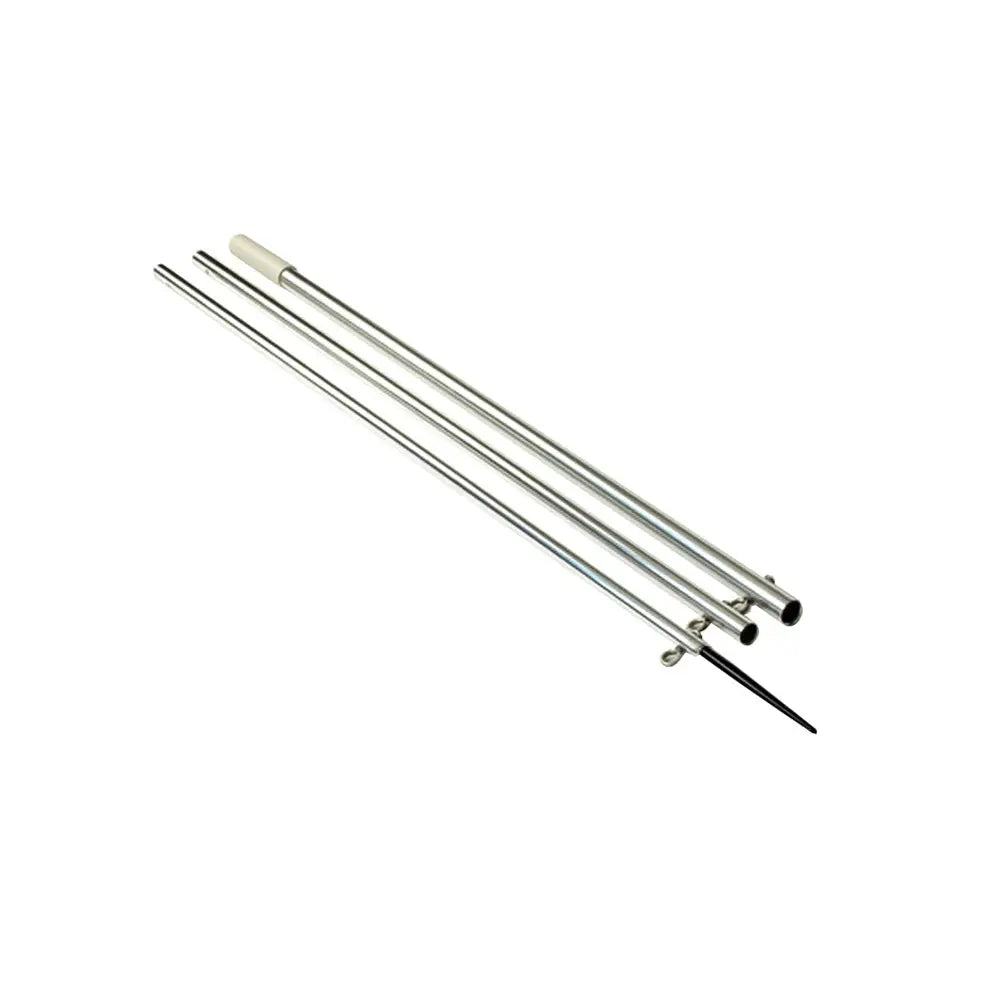 Lee’s 13’ Bright Silver Center Rigger Pole w/Black Spike 1-3/8’’ [MX8713CR] - Outriggers
