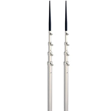 Lee’s 16.5’ Bright Silver Black Spike Telescopic Poles f/Sidewinder [TX3916SL/SL] - Outriggers