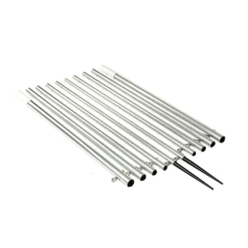 Lee’s 19’ Extra Strong Bright Silver Outrigger Poles 2’’ OD [AP3519XS] - Outriggers