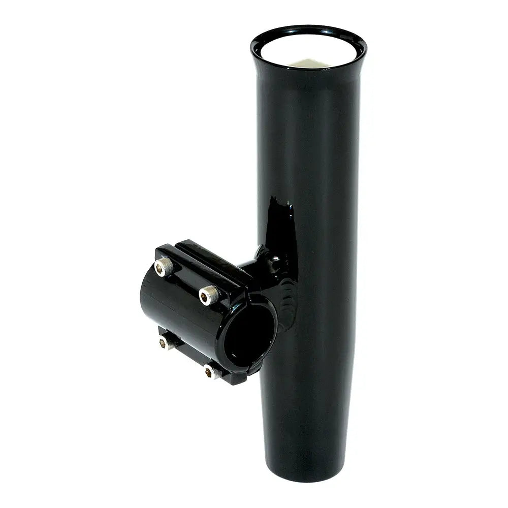 Lee’s Clamp-On Rod Holder - Black Aluminum - Horizontal Mount - Fits 1.315’’ O.D. Pipe [RA5202BK] - Rod Holders