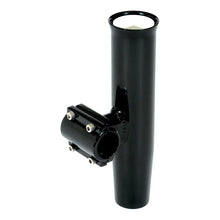 Lee’s Clamp-On Rod Holder - Black Aluminum - Horizontal Mount - Fits 1.315’’ O.D. Pipe [RA5202BK] - Rod Holders